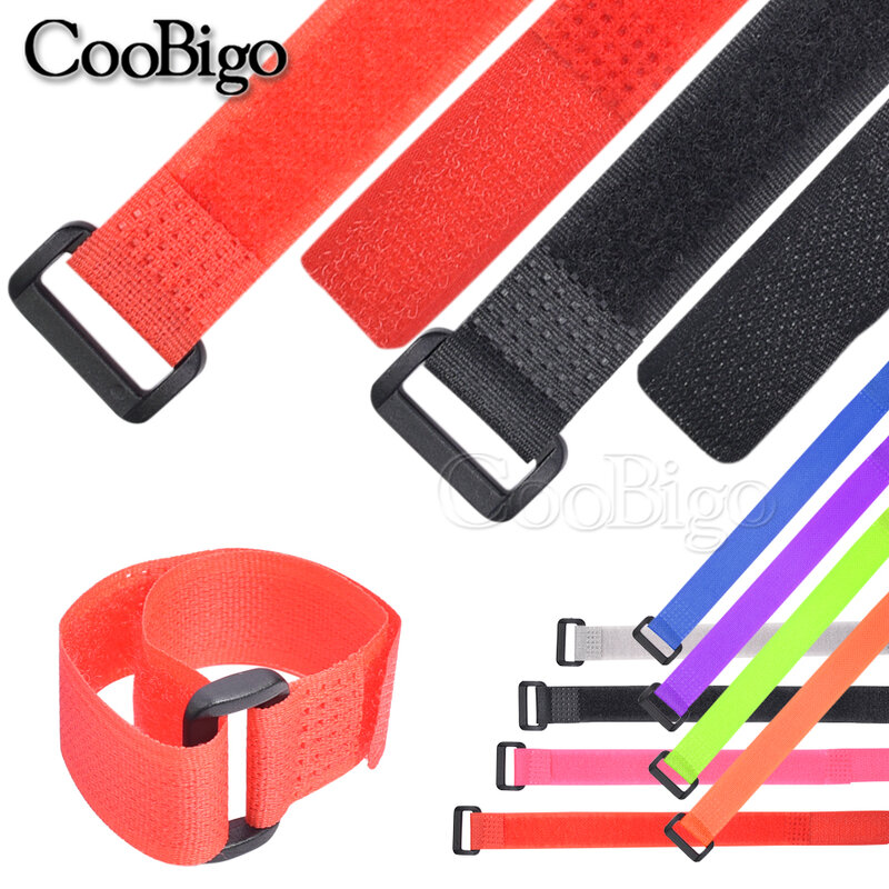 12pcs Cable Ties Loop Hook Holder Straps Adhesive Fastener Magic Tape Band Computer USB Wire Organizer Wrap Office DIY Accessory