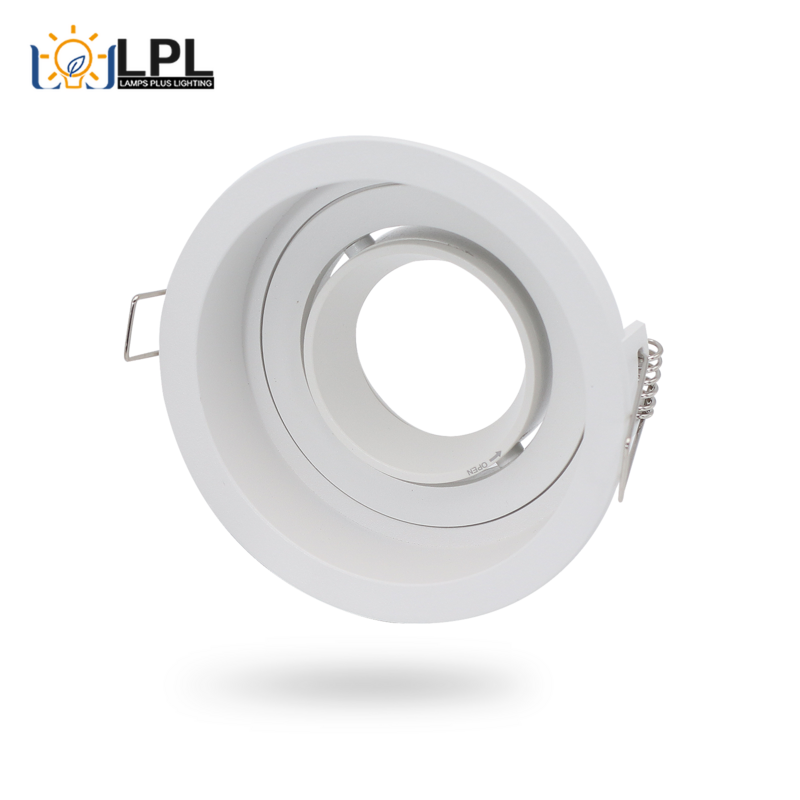 Support d'ampoules pour projecteur de plafond Led, avec douille encastrée, pour éclairage rond et profond, non inclus