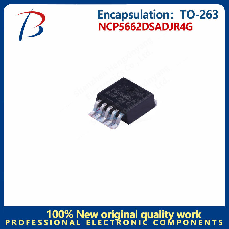 10pcs NCP5662DSADJR4G package TO-263 input 9V output 0.9V~7.7V 2A linear regulator
