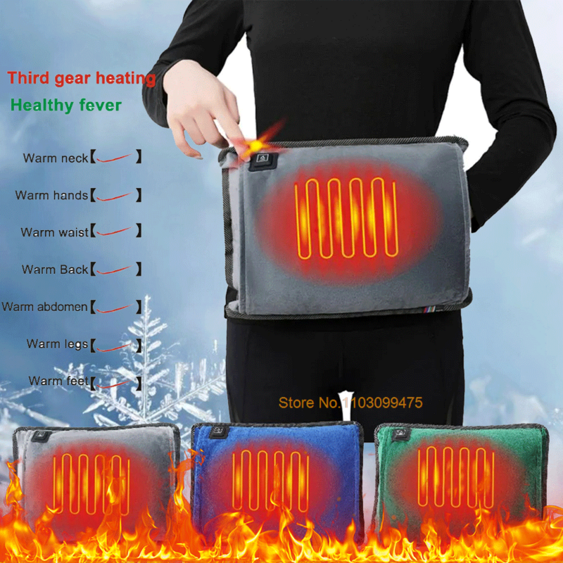 Men Women Electric Hand Warmer USB Charging  Electric Heating Pad Washed Heat Warm Bag Cold-Proof Winter Heated Hand Warmer