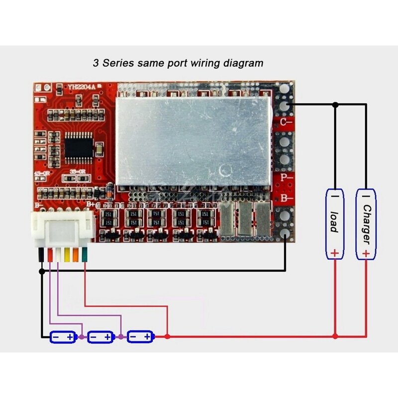 5S 50A BMS Board 3.7V LiFePO4 Battery Protection Board with Balance
