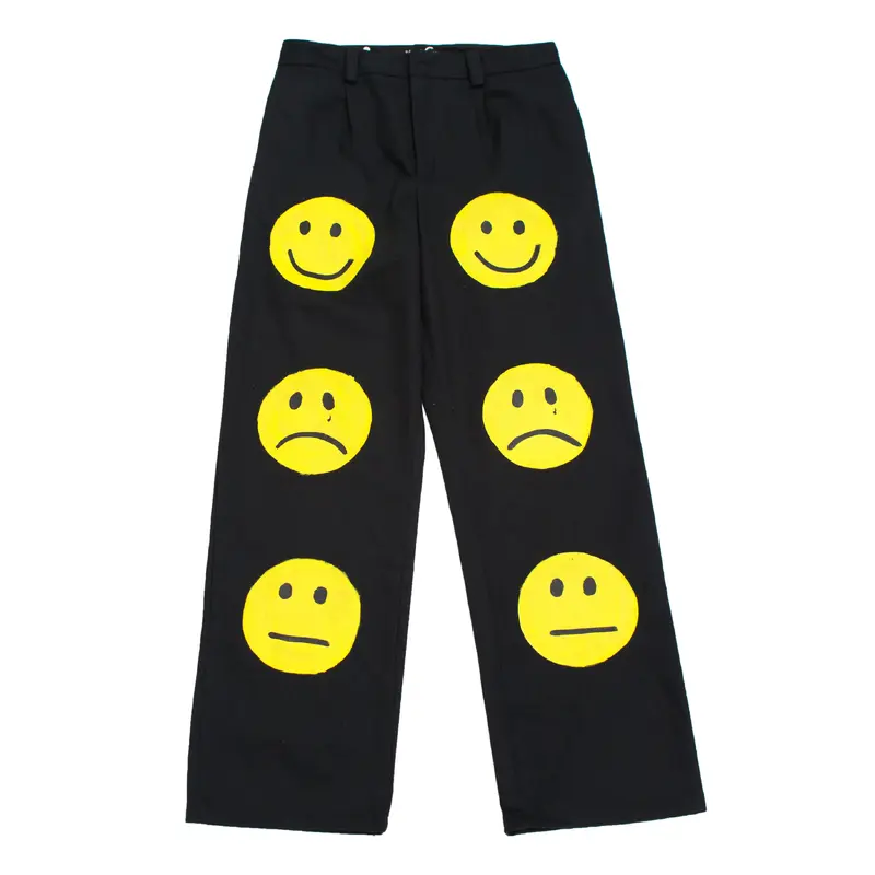 Goth – pantalon à imprimé Graffiti pour femmes, Baggy, droit, ample, américain, de couple, Street, Y2k, taille haute, ample, nouvelle collection