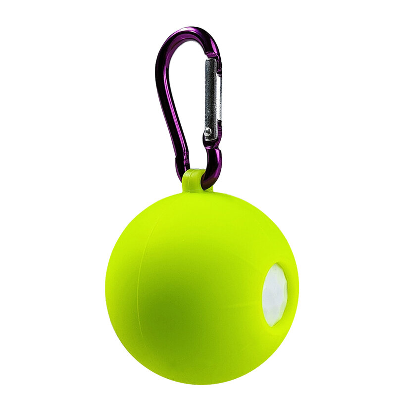 1 pçs portátil bola de golfe titular capa protetora bola de golfe silicone caso duplo capa treinamento de golfe esportes acessórios
