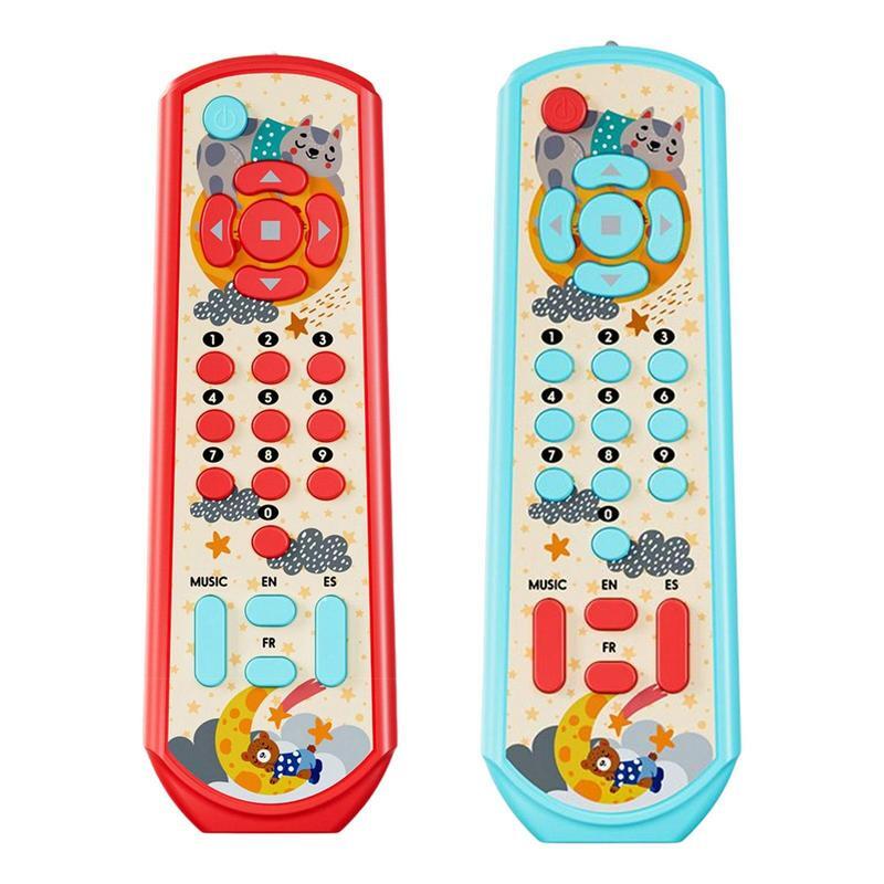 Mainan Remote Control Tv musikal, mainan edukasi dini simulasi Remote Control, hadiah mesin belajar anak-anak untuk bayi baru lahir