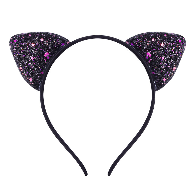 New Children's Sequined Explosive Cartoon Sweet Headband Custom Starfish Shell Scale Sequin Cat Ear Jewelry Accessories Headwear