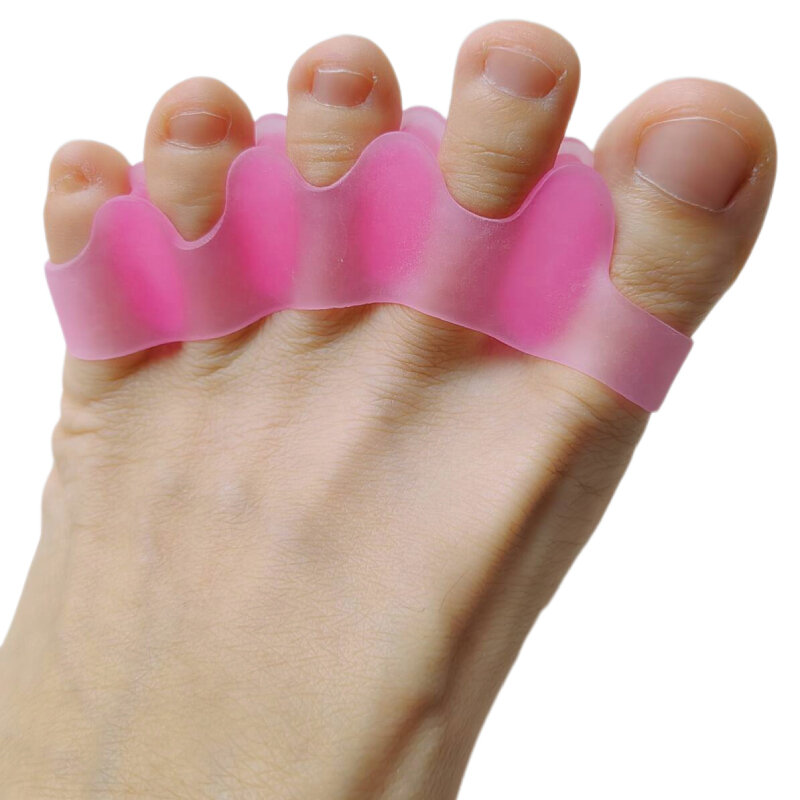 2 pary żel do pielęgnacji stóp Pedicure Separator palców stopy nakładający się ortopedyczny młotek na haluksy pęcherze ulga w bólu prostownica Protector