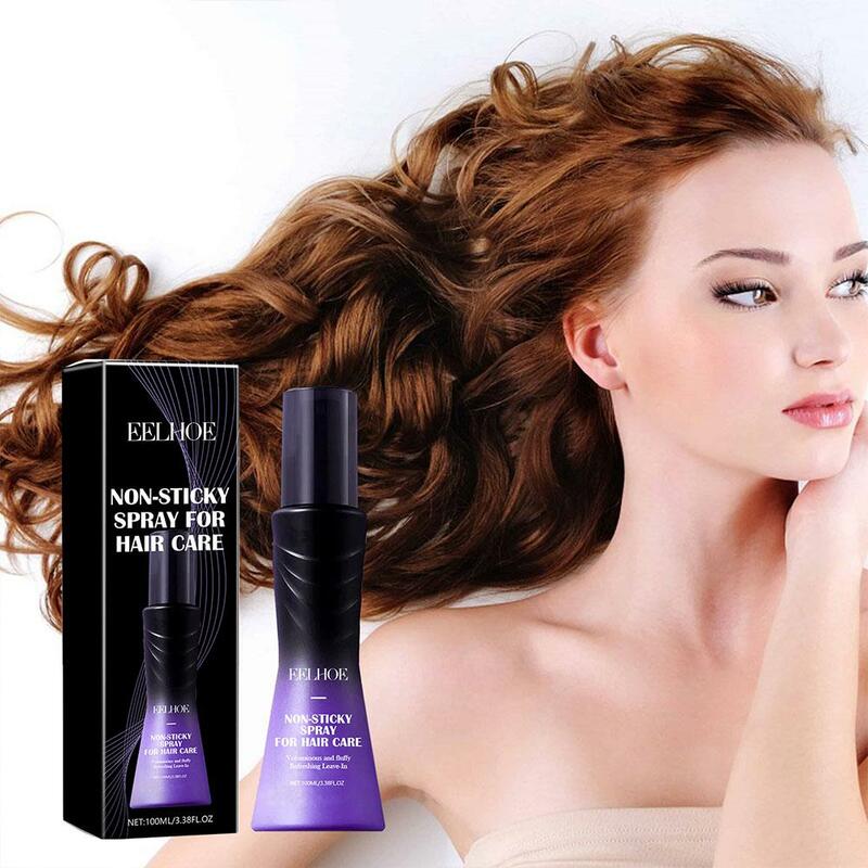 Spray de pomada para el cabello, Spray de larga duración, no pegajoso, refrescante, aireado, esponjoso, rosa, 100ML