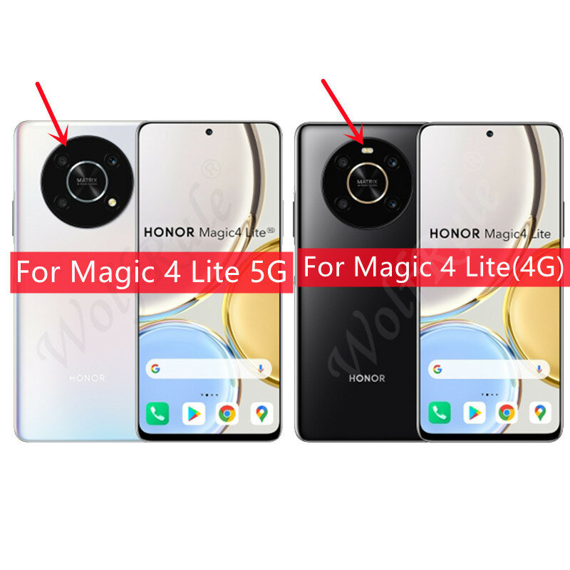 Protetor de Tela de Vidro para Huawei Honor, Magic 4 Lite, 5G, 9H, 6 em 1