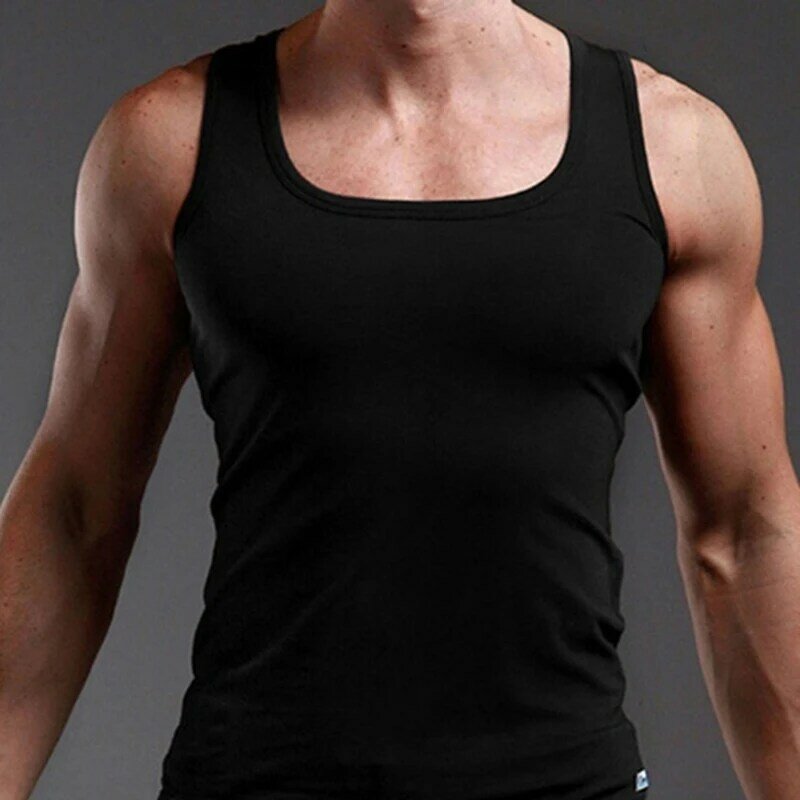 Mens Fitness Gyms Tank Top Men Fitness Sleeveless Shirt Male Breathable Sports Vest Undershirt Gyms Running Vest Men Undershirt