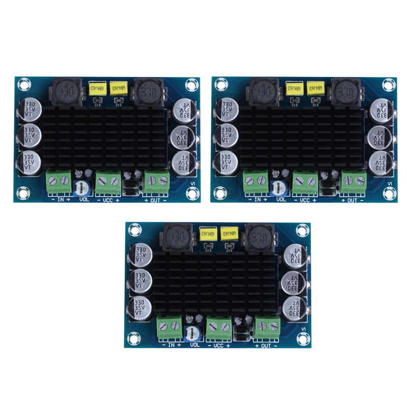 3X DC 12V-24V TPA3116 D2 100W Mono Channel Digital Audio Power Amplifier Board