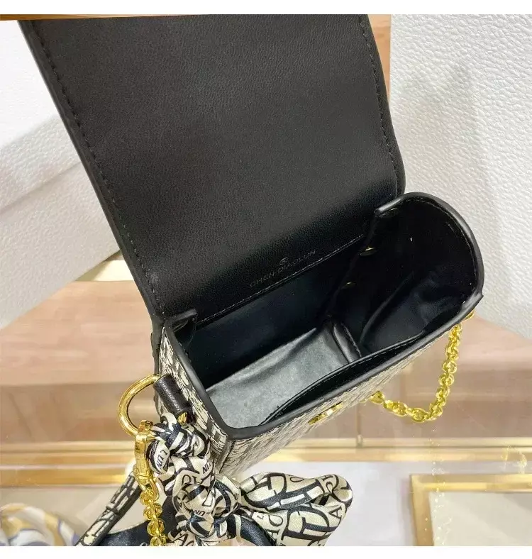 유명 디자이너 럭셔리 브랜드 체인 휴대폰 가방, 하이 퀄리티 자수 숄더 메신저 백, 여름 여성 지갑 및 핸드백