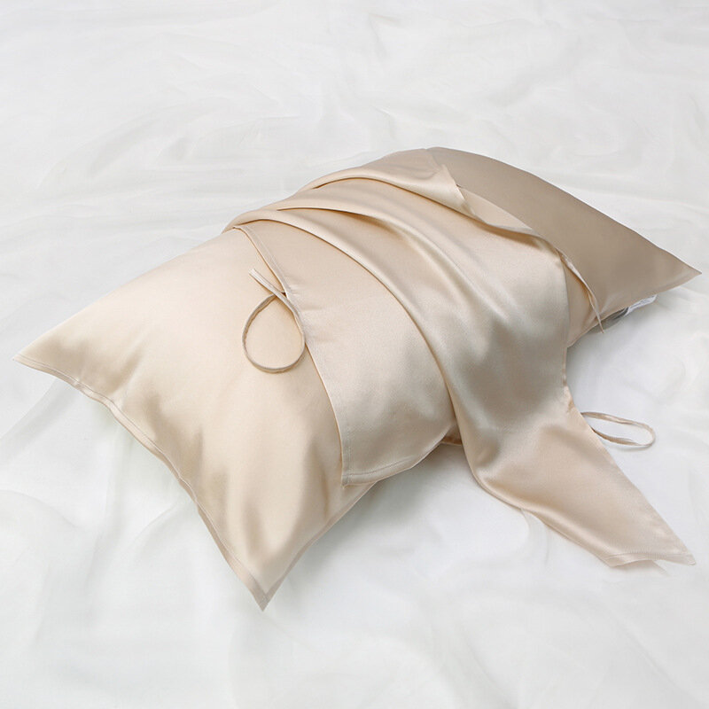 Bufanda de almohada de seda pesada para el hogar, 100% seda de morera, Correa bordada Simple, Suzhou, 19 Mm