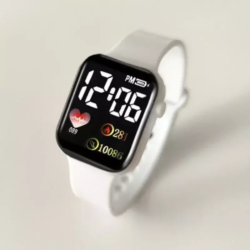Reloj inteligente con pantalla Digital LED para hombre y mujer, pulsera electrónica Universal, resistente al agua, para deporte y Fitness