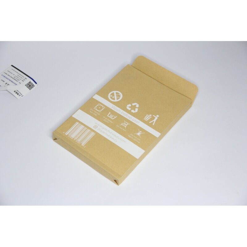 Prodotto personalizzato, dimensioni e logo personalizzati ecologici piccola mini stampa di semi logo inchiostro bianco imballaggio autosigillante piccolo marrone kra
