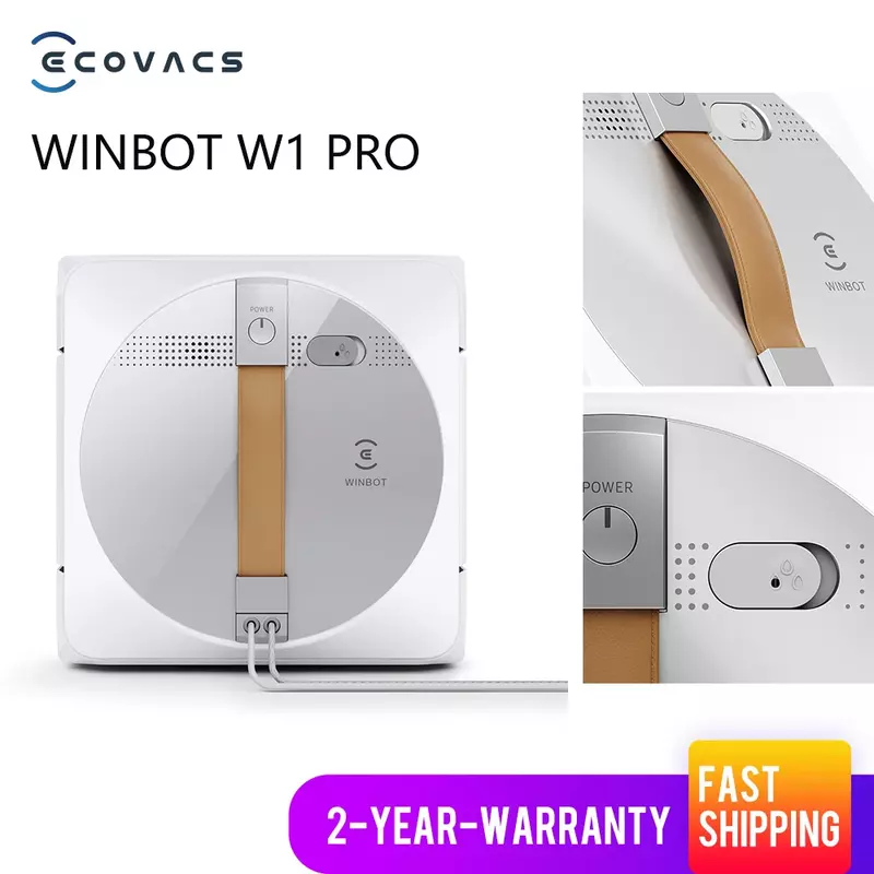 ECOVACS WINBOT W1 PRO 2800PA Intelligent Anti-collision Upgraded WIN-SLAM 3.0 Technology and 8tier All-round Protection  robô