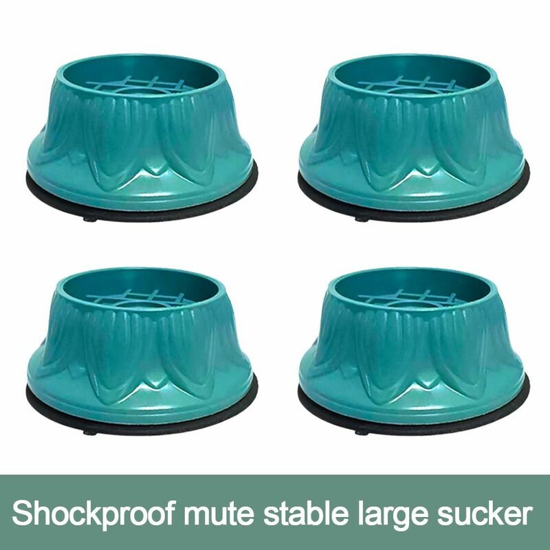 Shockproof Non-Slip Shock Mute Pads, reutilizável Mute Booster Mat, lavável, redução de ruído, novo, 4pcs por conjunto