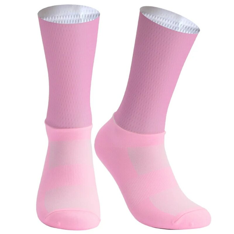 Новые профессиональные командные Aero Носки Нескользящие силиконовые велосипедные носки мужские велосипедные спортивные носки для бега велосипедные носки