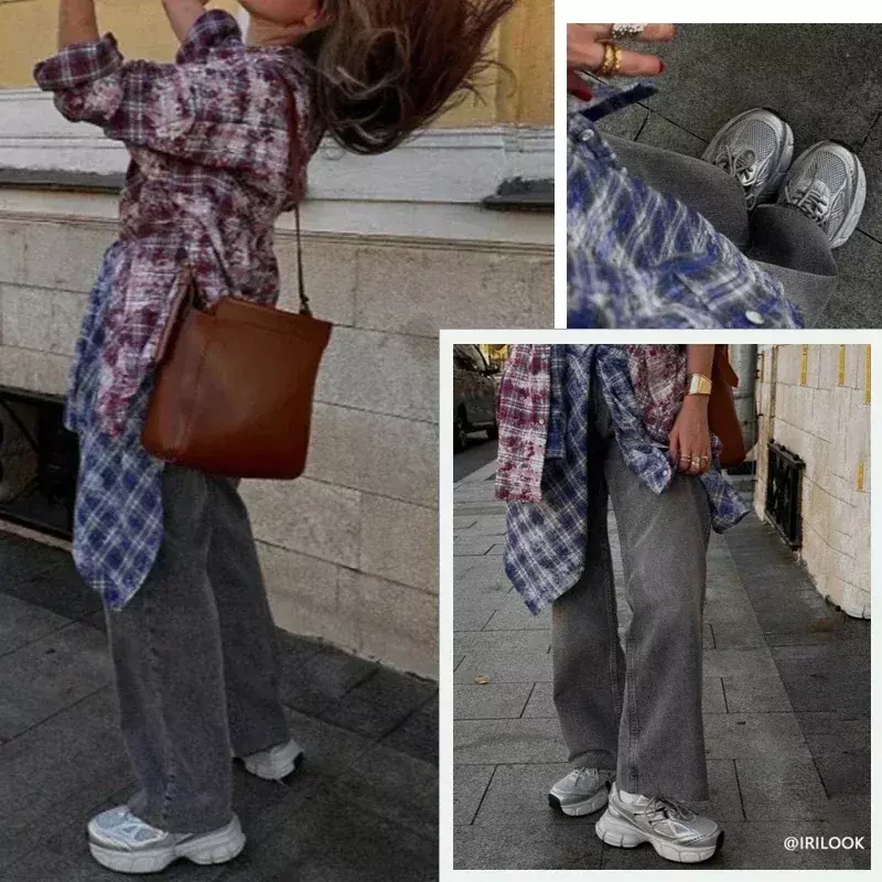 Кроссовки JOZHAMTA женские кожаные, сетчатые на высоком каблуке, на шнуровке, Повседневная модная обувь на платформе, Размеры 35-40, 2023
