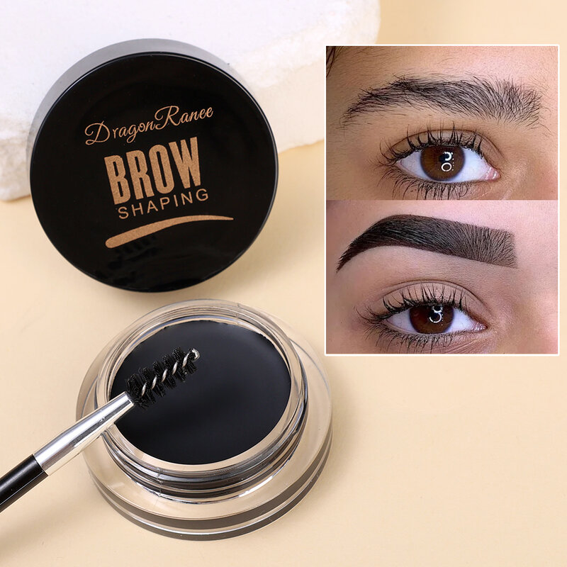 Black 3D Wild Eyebrow Cream Makeup Waterproof Natural Lasting Eyebrows Enhancers Gel Quick-drying Eyeliner Brow Tinted Cosmetics