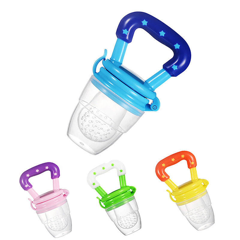 New Baby Fruit Feeder Pacifier Teething Toys Fresh Food Feeder Infant Fruit Nipple Silicone Pouches for Toddlers Kids Boy Girl