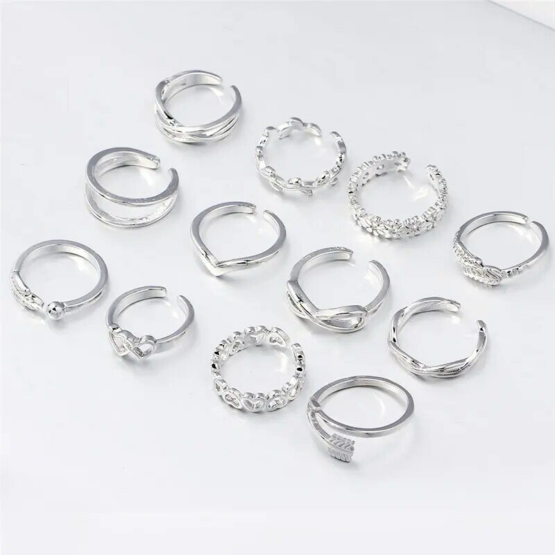 Modne pierścień na palec u stopy dla kobiet dziewczynka 18K pozłacana biżuteria mały rozmiar regulowany otwarty ogon pierścienie do układania letnie biżuteria na stopy plażowe