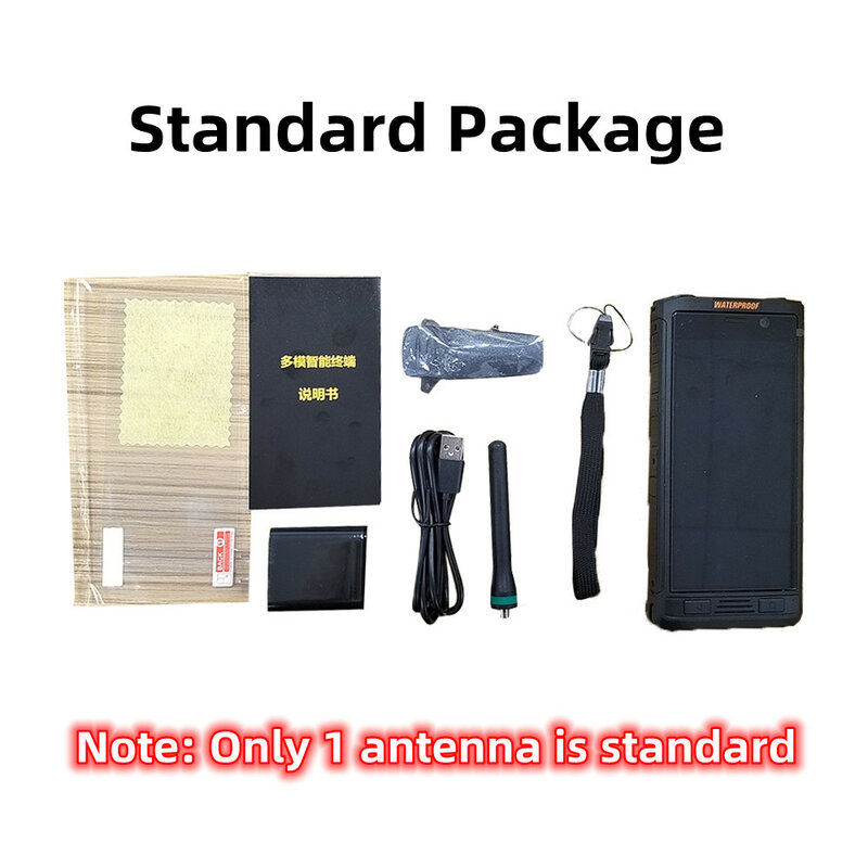Anysec- walkie-talkie E91 LTE 4G POC, resistente IP68, PTT:DMR + UHF con WIFI, Bluetooth, GPS, Radio de red de 4000mAh