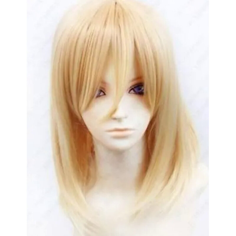 Mode 55cm synthetische Frauen lange blonde Cosplay Haar Perücken