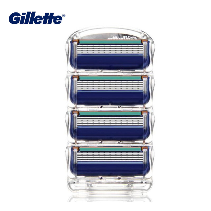 Gillette-cuchillas de afeitar Fusion para hombre, 5 capas, cuidado de la seguridad facial, cabezal de afeitado Manual, reemplazo de cuchillas de afeitado profesional para Barba