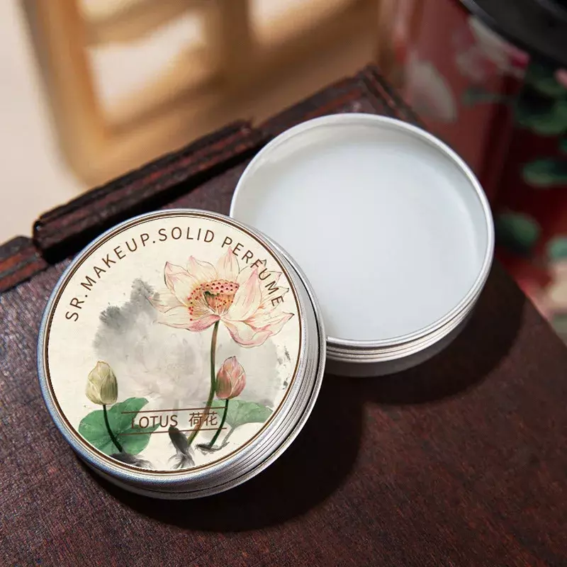 1 Box Solide Parfüm für Frauen Original Licht Frische und Elegante Duft Deodorants Körper Antitranspirant Rose/Pfingstrose/Lotus