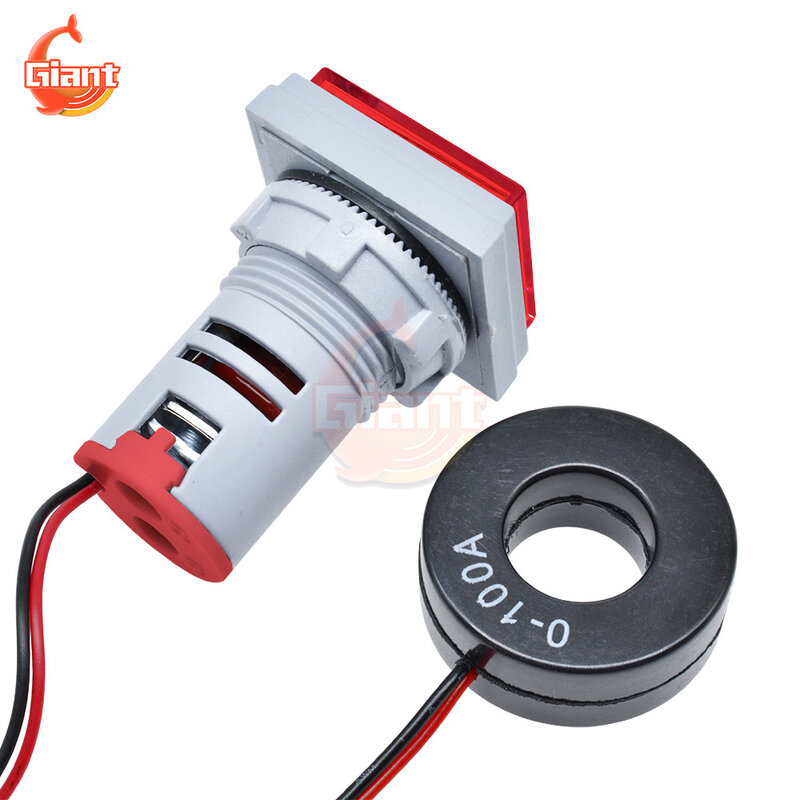 Voltímetro Digital LED AC 60-100V 0-100A amperios, amperímetro, medidor de frecuencia de corriente de voltaje, probador de indicador de voltaje