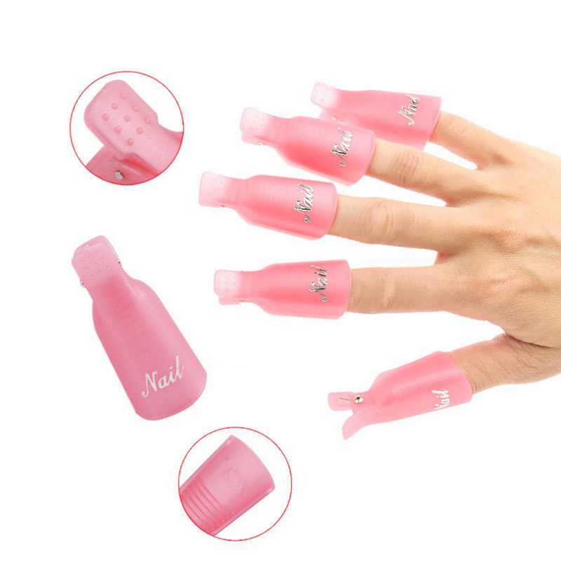 10 шт. зажимы для ногтей снятие гель-лака для ногтей зажимы для ногтей 3 цвета пластиковая обертка для ногтей снятие гель-лака зажимы для ногт...
