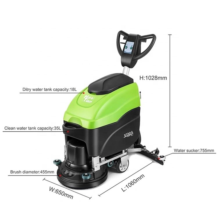 XD2A Automatic Floor Scrubber Dryer for Floor Cleaning, Mini Cleaning, Office, Industrial