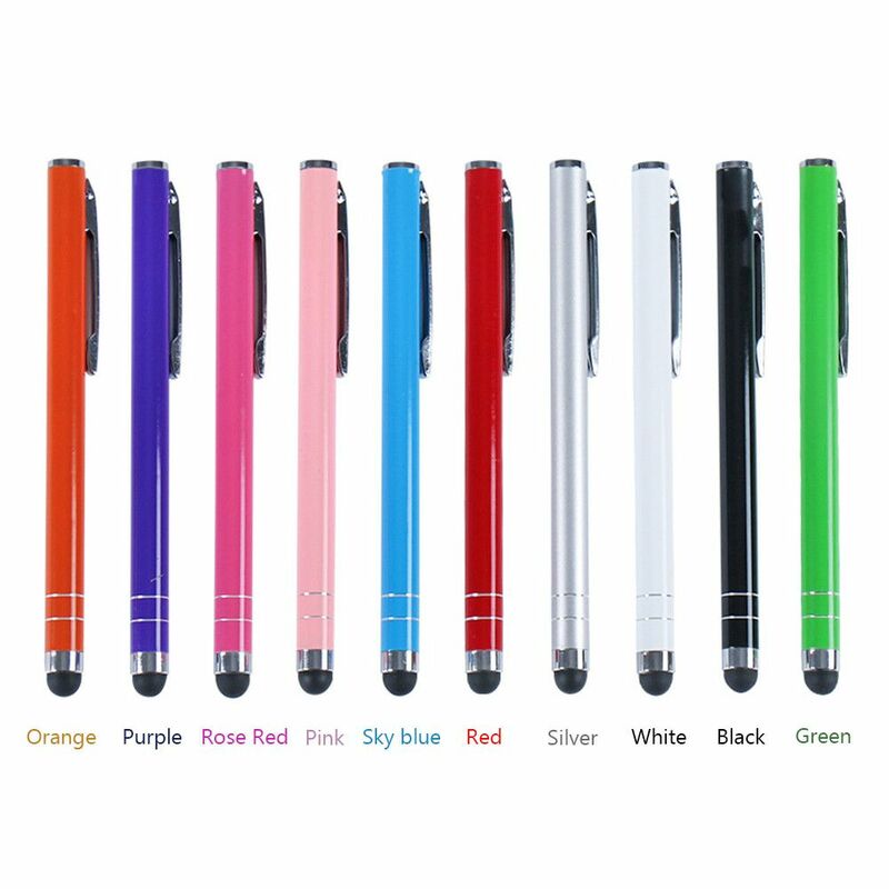 ปากกา10สี Universal แท็บเล็ต Stylus Touch Screen ปากกาโลหะแบบ Capacitive ปากกาสำหรับ IPhone IPad โทรศัพท์มือถือ PC