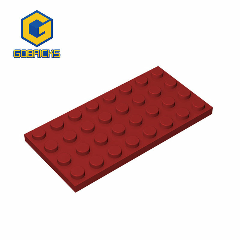 Gobricks 10Pcs Diy Bouwstenen Cijfers Bricks 4X8 Dots Educatief Creatieve Compatibel Met Merk Speelgoed Voor Kinderen 3035