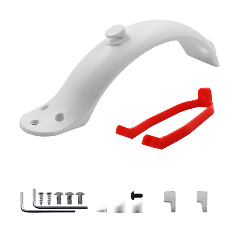 For Xiaomi Mijia MI M365 1S M187 Pro Electric Scooter Tire Splash Fender with Rear Taillight Front Back Guard Mudguard screw KIT