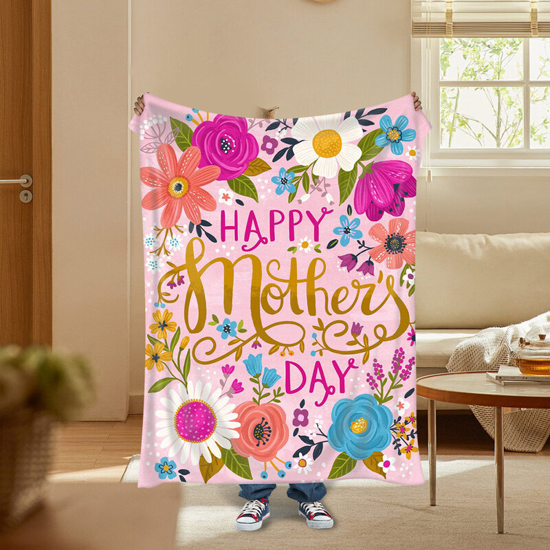 Manta de franela personalizada para el día de la madre, regalo de cumpleaños de la madre, fotos personalizadas, imágenes personalizadas
