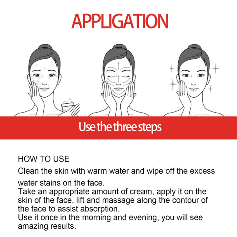 Instant Falten entferner Gesichts creme Lifting Straffung verblassen feine Linien Anti-Aging White ning feuchtigkeit spendend aufhellen koreanische Kosmetik