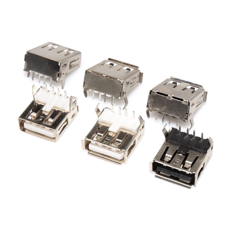 4-контактный разъем USB Type-A типа мама, стандартный порт, разъем для пайки, разъем PCB Socker, порт для передачи данных