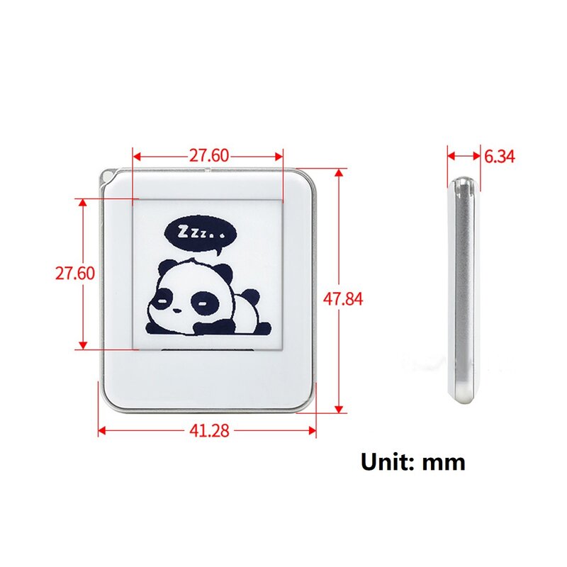 Eink Picture Tag Passive NFC-Powered 1.54 inch E-Paper Screen Digital Picture Frames Keychain Backpack Pendant Phone Decoration