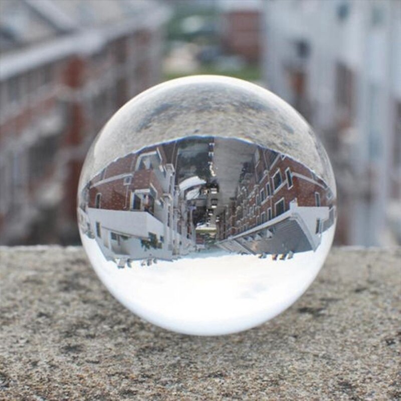 Bola de cristal de Color transparente, accesorios de fotografía, esfera curativa, decoración, 50Mm y 40Mm, 2 piezas