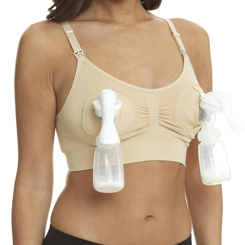 Nursing Bra Breast Pump Special Maternity Bra Hand Free Pregnancy Clothes Breastfeeding Accessories Pumping Bra Can Wear All Day