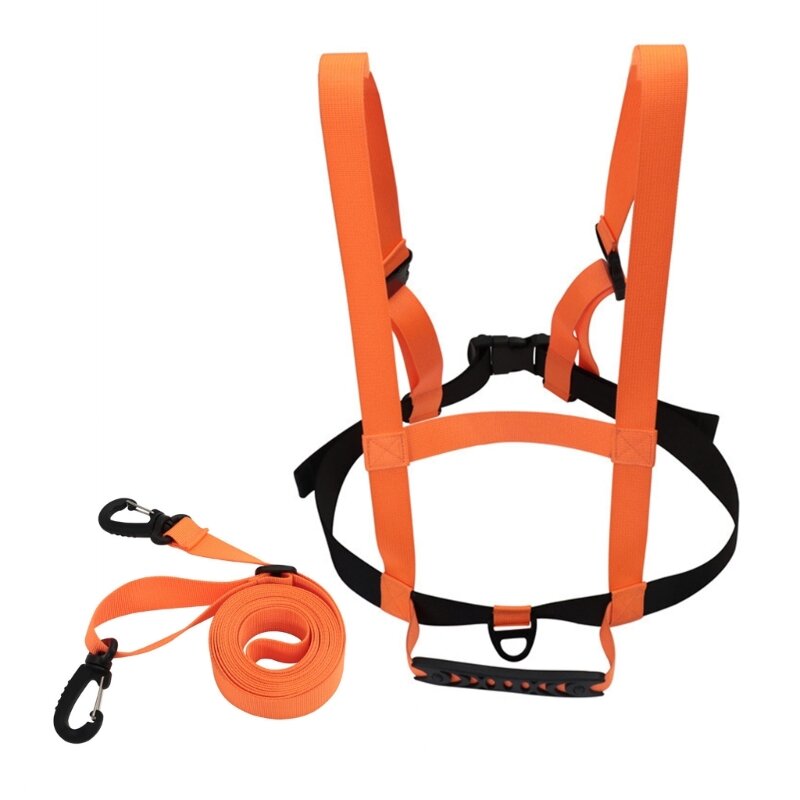 Ski Training Safety Straps with Handle Removable Leash for Children Kid Beginner