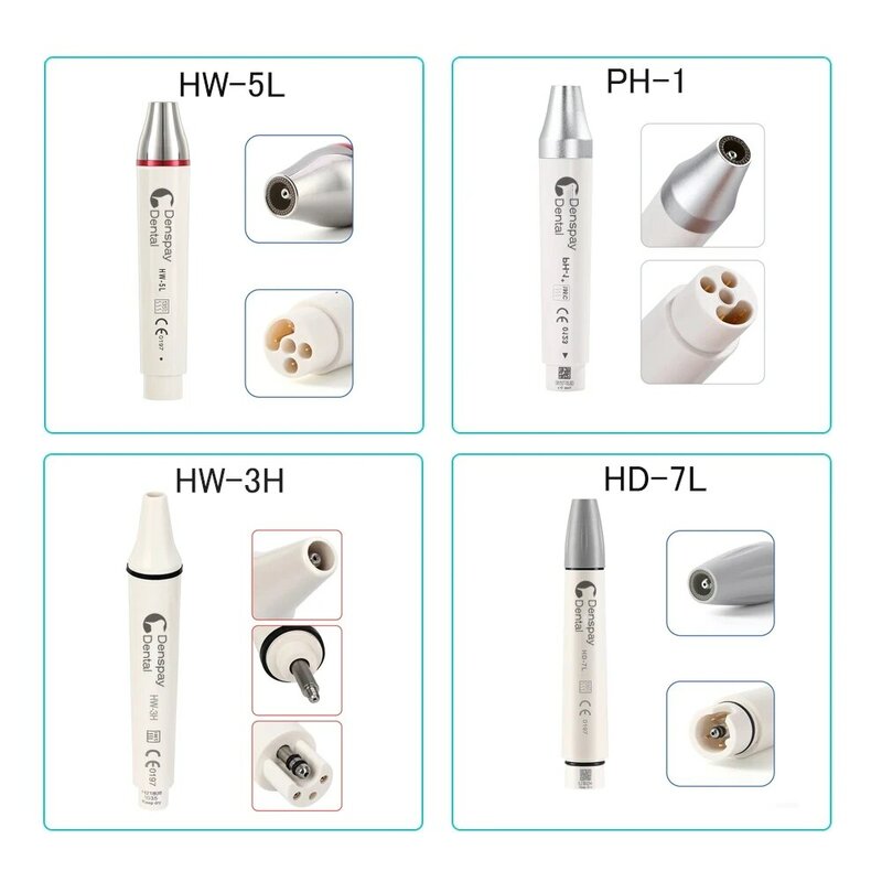 Dental Ultrasonic Piezo Scaler, Dentista Handpiece, LED Handle, Fit para EMS, PECKER DE MADEIRA, UDS SATELEC, DTE sem cabo, CYB013