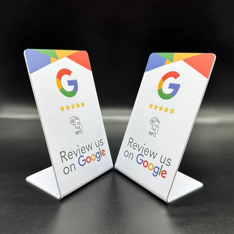 NFC Google Reviews wspornik 13.56Mhz programowalny Google Review Card NFC Station gięcie karty stojącej marki
