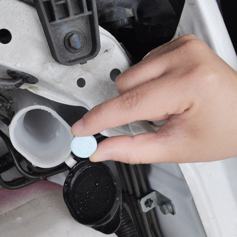 100 konzentriert Tabletten Waschmittel Auto Windschutzscheibe Reinigung Brause Tabletten Ultra-klar Wischer Glas Reiniger für Zu Hause Wc