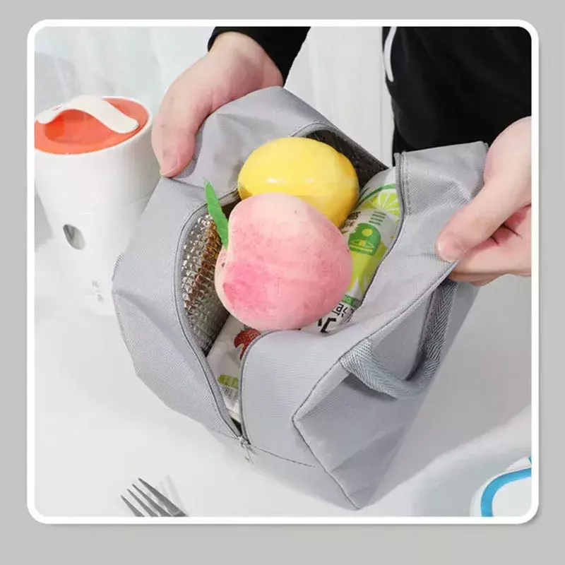 Thermal Camping Portable bag Insulated Lunch Bag for Travelling Outdoor  Thickened Aluminum Foil Food Picnic Convenient Box