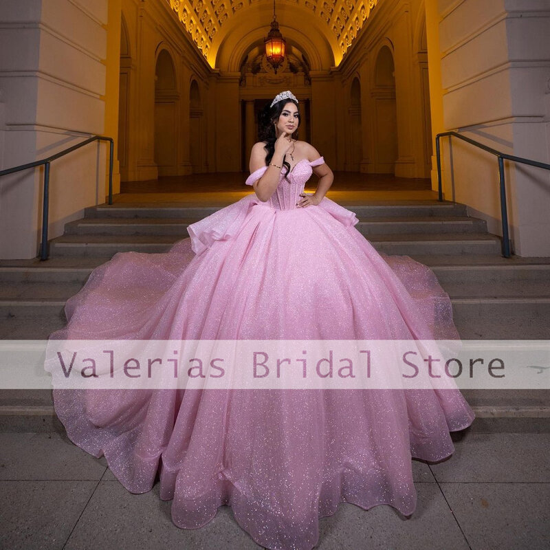 Роскошное розовое платье-Русалка для выпускного вечера 2024, Тюлевое бальное платье принцессы, милые платья 16, платья для дня рождения, женские платья