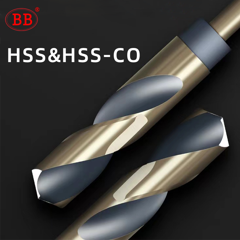 BB mata bor putar 1/2 inci HSS M2 M35, alat pembuat lubang baja logam kobalt, bor CNC 12mm batang 12 ~ 35mm