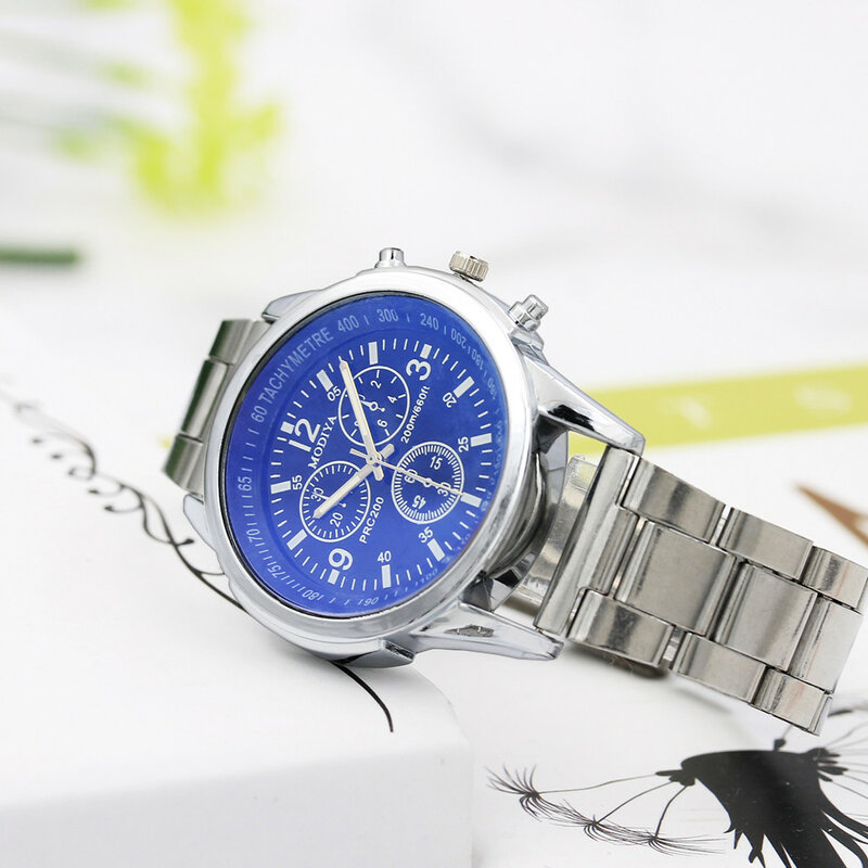 Jam tangan Quartz pria desain baru 2023 jam tangan Analog Quartz olahraga baja antikarat jam tangan pria Quartz mode