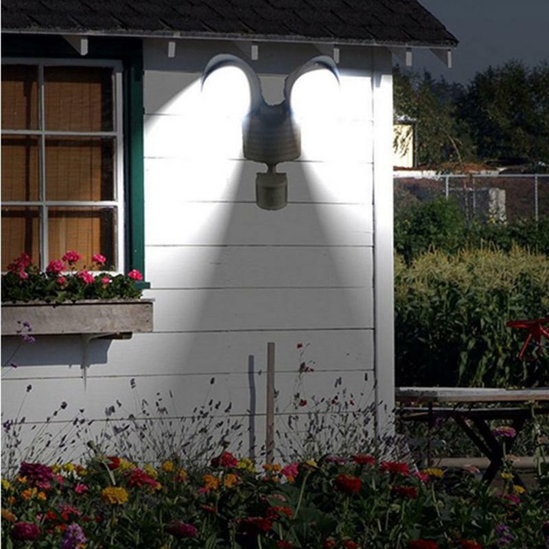 22 LED podwójny detektor bezpieczeństwa solarny reflektor punktowy czujnik ruchu reflektor zewnętrzna ściana światło dla pejzaż z ogrodem sprzedaż hurtowa